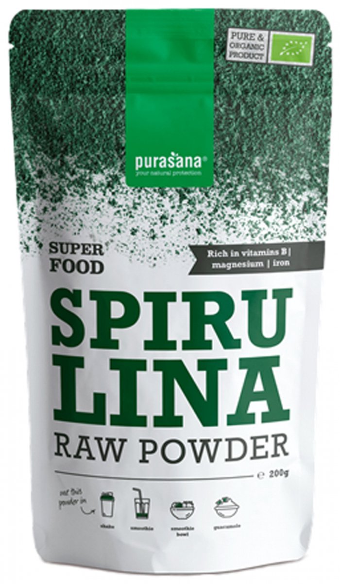 Goedkoopste Purasana Superfood Spirulina Poeder Bio 200 gr