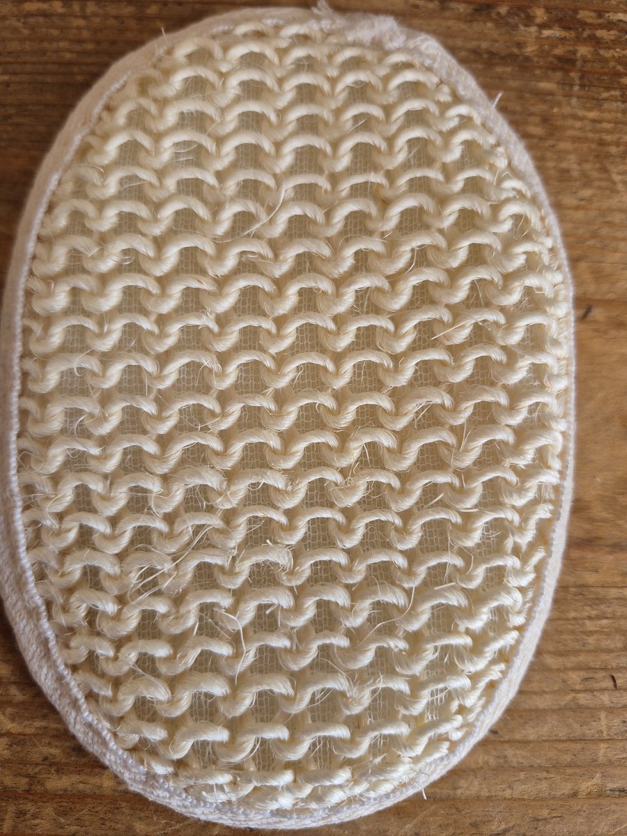 Loofah, scrub spons, reisformaat.