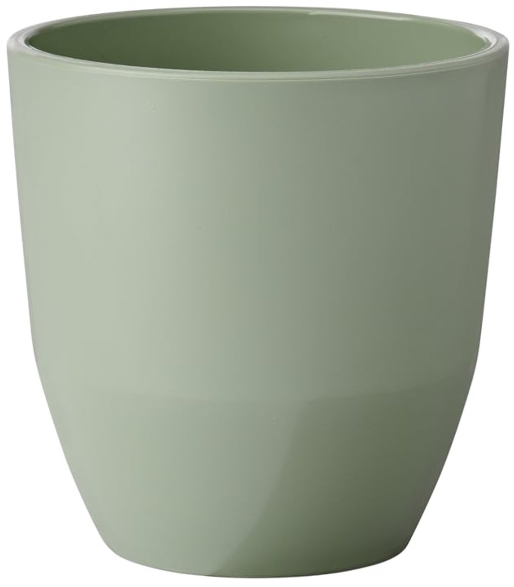 Ibenzoa® Mok voor thee en koffie met stijlvolle matte en glanzende afwerking, 200 ml, Nordic sage kleur