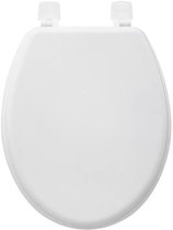 Bol.com 5Five Toiletbril Colors - ivoor wit - MDF/HDF hout - universeel - standaard wc bril bevestiging aanbieding
