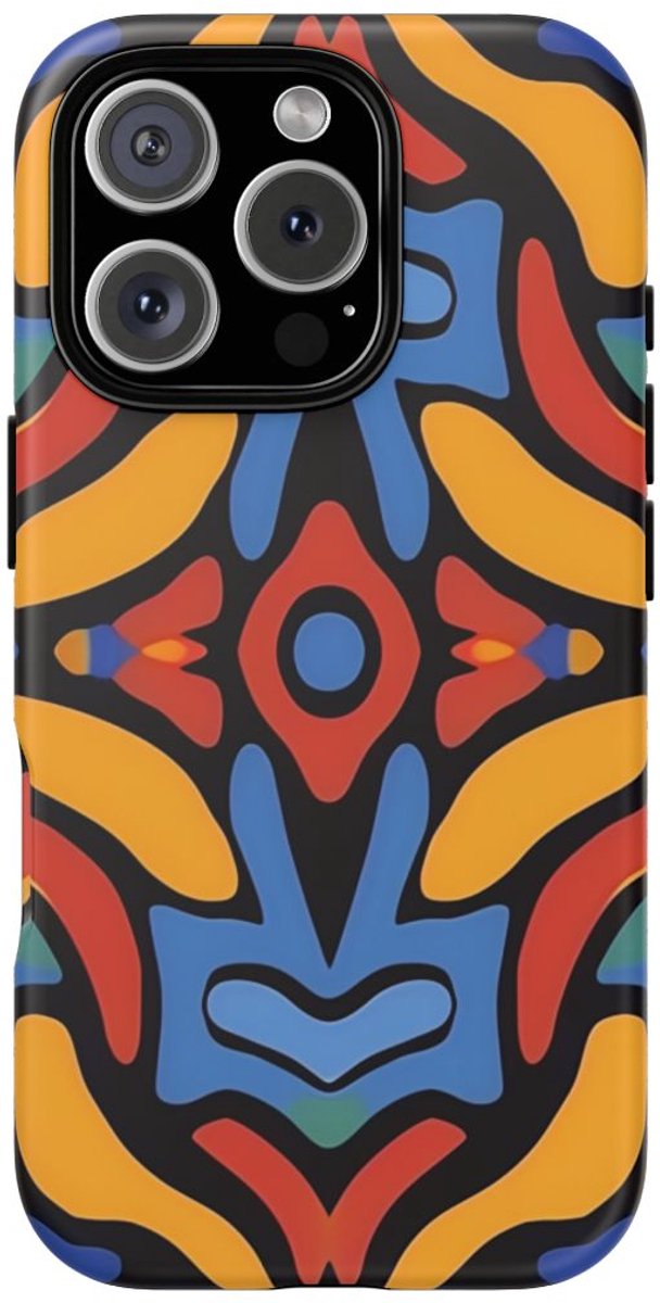 Kleurrijk Abstract Patroon – Telefoonhoesje Geschikt voor iPhone 16 Pro