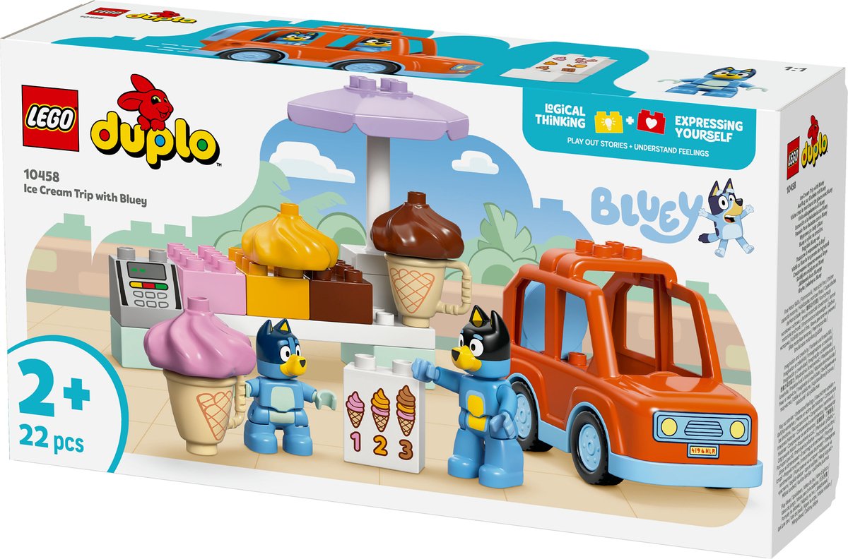 LEGO DUPLO Bluey: Een IJsje Halen met Bluey Speelgoed Ijsjes Bouwpakket voor Kinderen 10458 — afbeelding 11