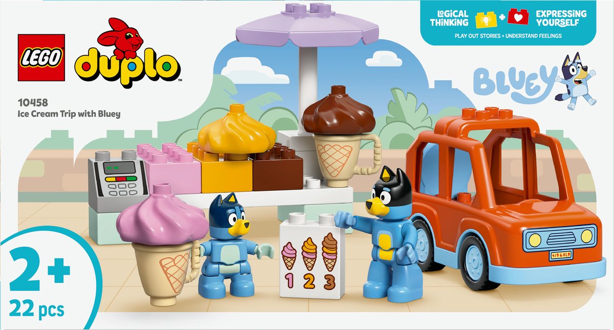 LEGO DUPLO Bluey: Een IJsje Halen met Bluey Speelgoed Ijsjes Bouwpakket voor Kinderen 10458 — afbeelding 12