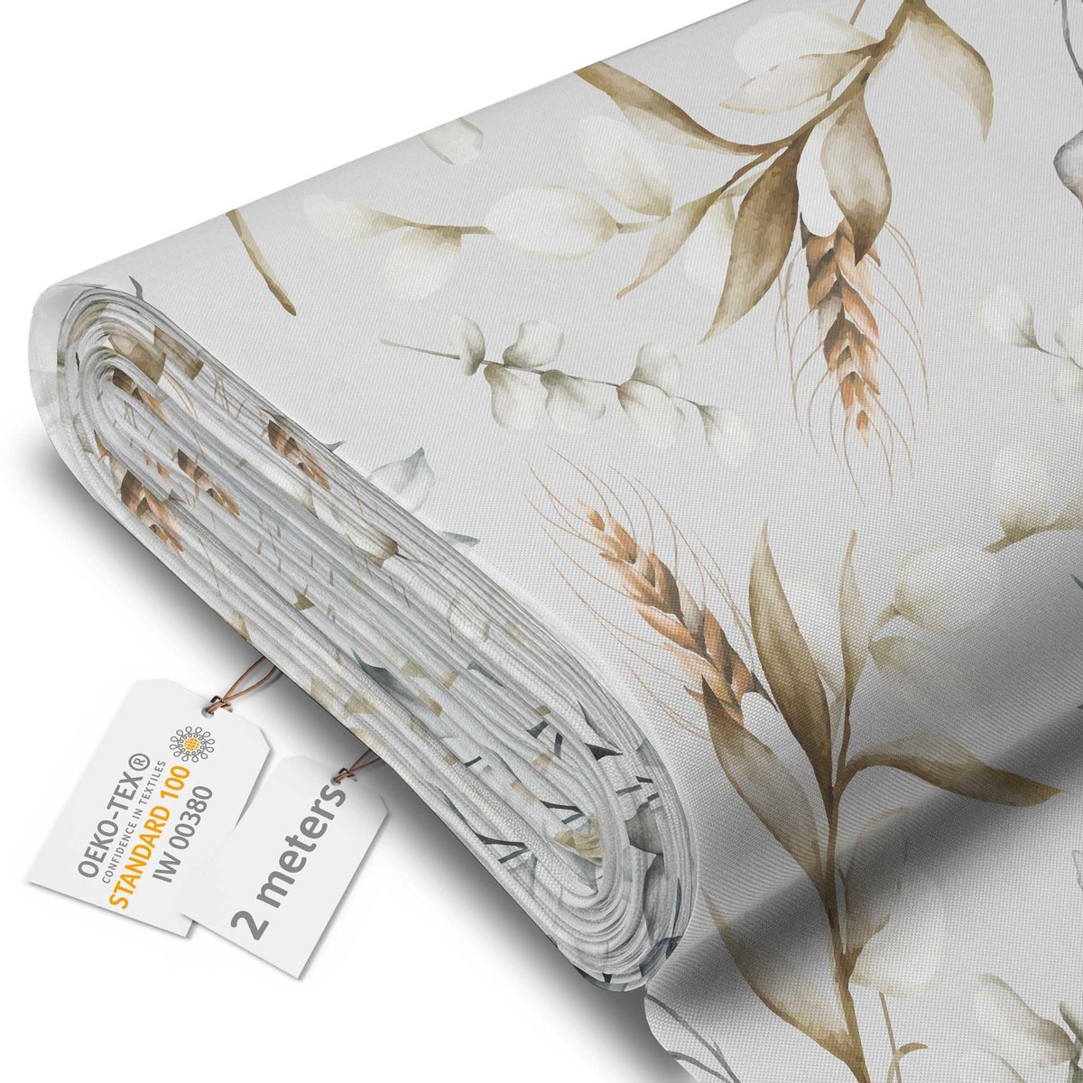 DreamRoots Canvas Waterdicht - Meubelstof per meter 160 cm breed - Waterafstotende stof 220 g/m2 600D - Zonneschermstof Waterdicht per meter Winter Garden 2M