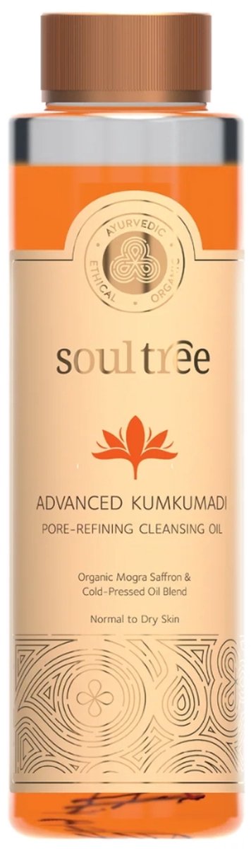 Kumkumadi Reinigingsolie (Advanced Kumkumadi Pore-Refining Cleansing Oil Organic Mogra Saffron) SoulTree - 105 ml