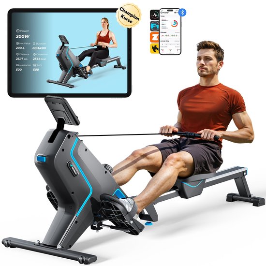 MERACH Roeimachine voor thuis - Inklapbaar - 16 - MERACH - €199,99