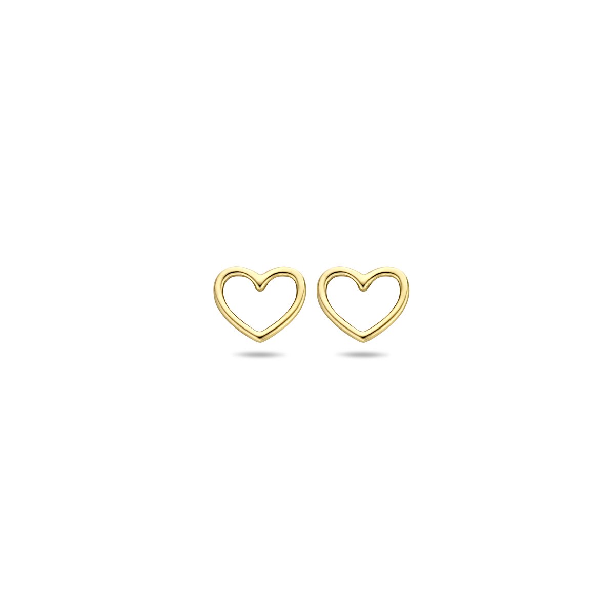 Sparkle14 Oorknoppen Hart 5 mm - Goud