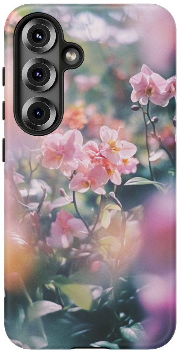 Orchideeënboeket in Matte Afwerking – Telefoonhoesje Geschikt voor Galaxy S25