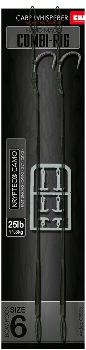 Carp Whisperer - Combi rig - Haak maat: 4 - 2 stuks - Silt