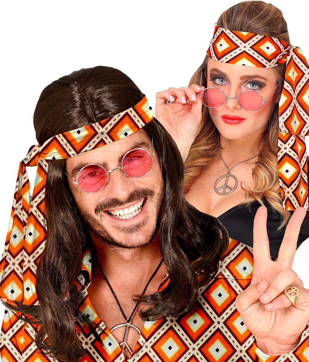 Widmann Costume hippie à la mode des années 60 pour femme (XS) - Jeux - Jouets