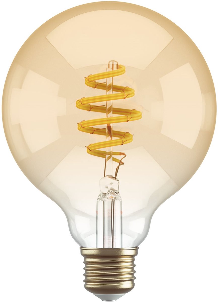 Hombli Smart Filament Bulb - E27 G95 - Amber - Globe - Warm wit licht - Vintage look - - 1 Stuk