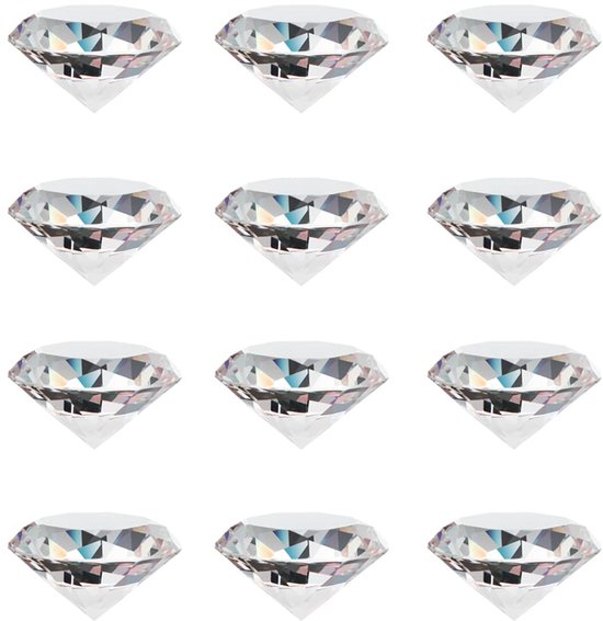 Cristal Diamants - Décoration - Set de 30 - 20 mm - Cristal artificiel