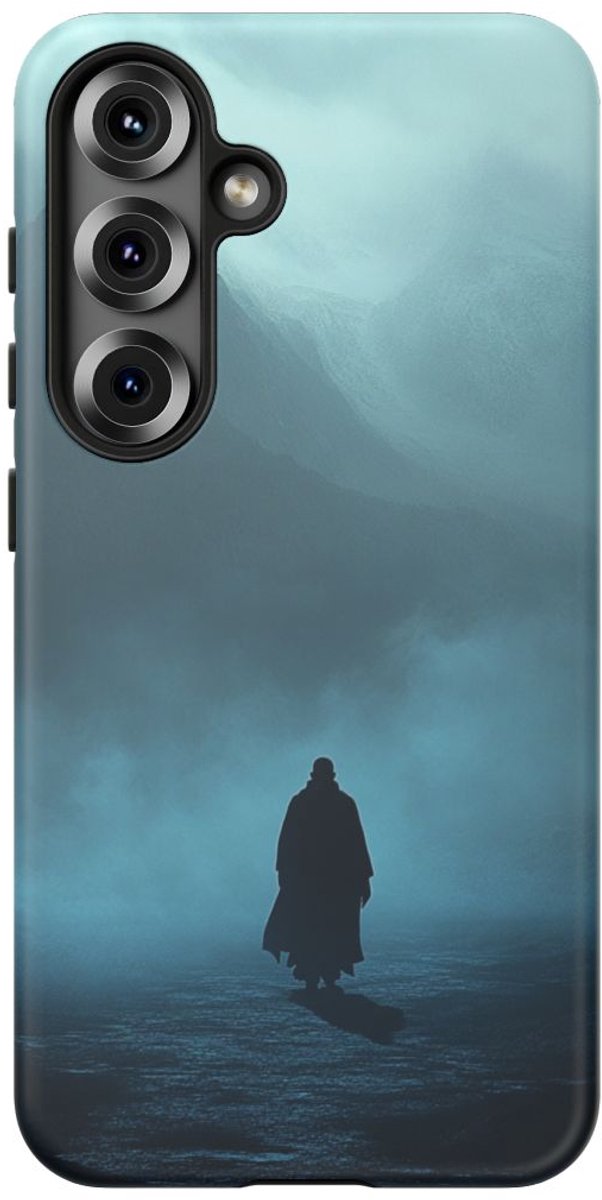 Schimmige Gestalte in de Mist – Telefoonhoesje Geschikt voor Galaxy S25
