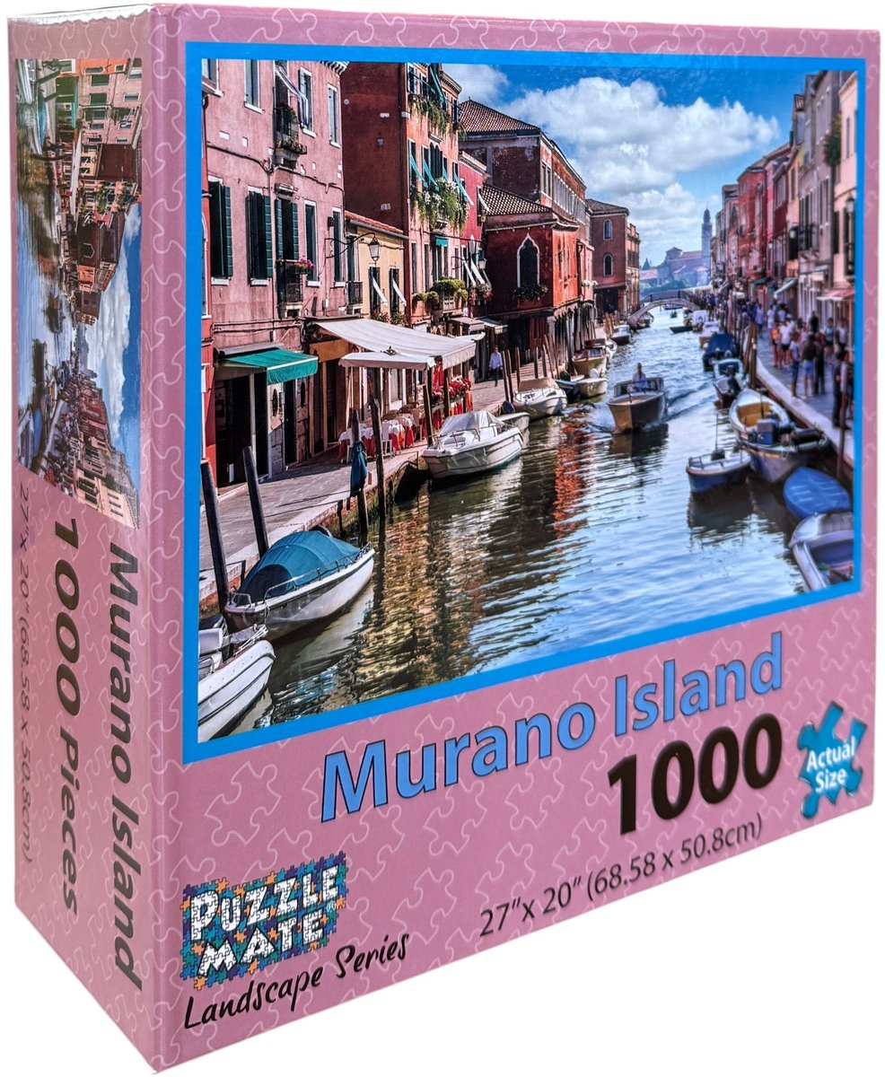 Puzzle Mate – Murano Island – Legpuzzel 1000 stukjes - 68,6 × 50,8 cm - 14+