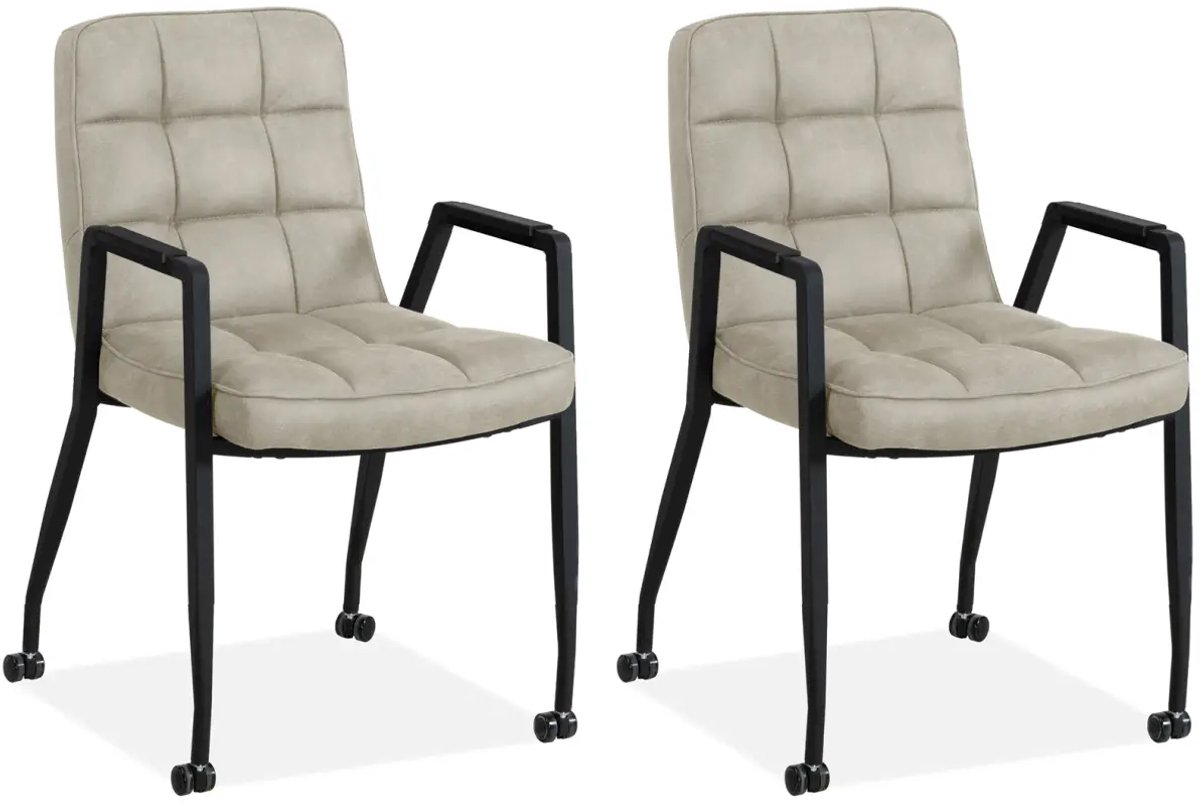 MX Sofa - Eetkamerstoel Ryan - Toffee (set van 2 stoelen)