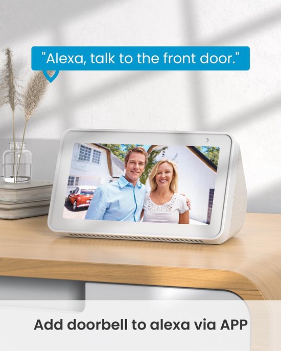 ieGeek 5MP Wifi-videodeurbel met camera - draadloze videodeurbel met gong - nachtzicht - 2-weg audio - PIR-persoonsherkenning van Merkloos — afbeelding 3