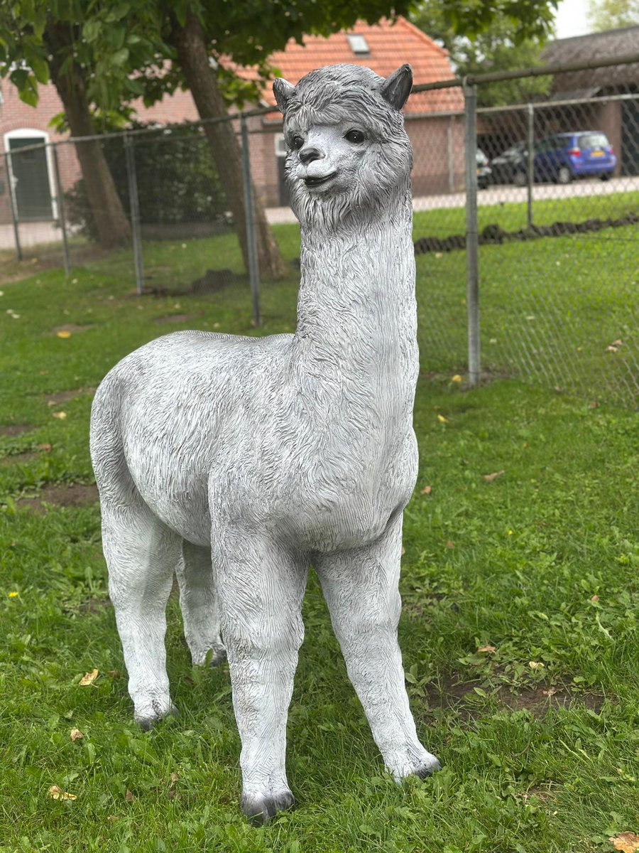 Goodyz- Zoogdieren- Alpaca- Alpacas - Staand - XXL - Grijs