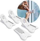WunderHippo Serrure Magnétique Invisible pour Sécurité Enfant – 12 Verrous & 3 Clés – Blocage Sans Perçage – Protection pour Placards, Portes & Tiroirs – Blanc