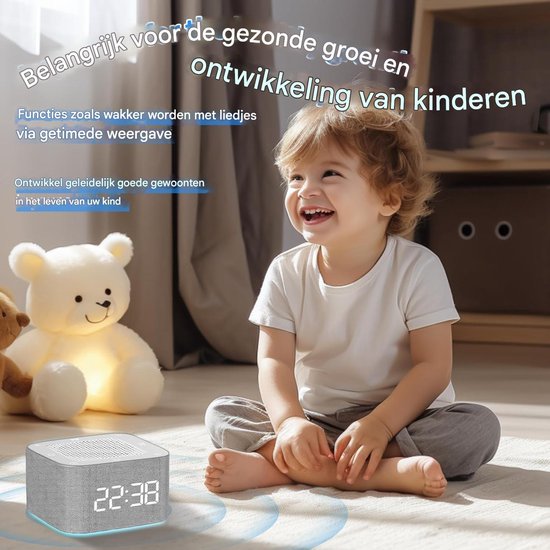 White Noise Machine-Witte Ruis Machine-Witte Ruis Apparaat-Witte Ruis Slaaptrainer voor Baby-Grijs — afbeelding 2