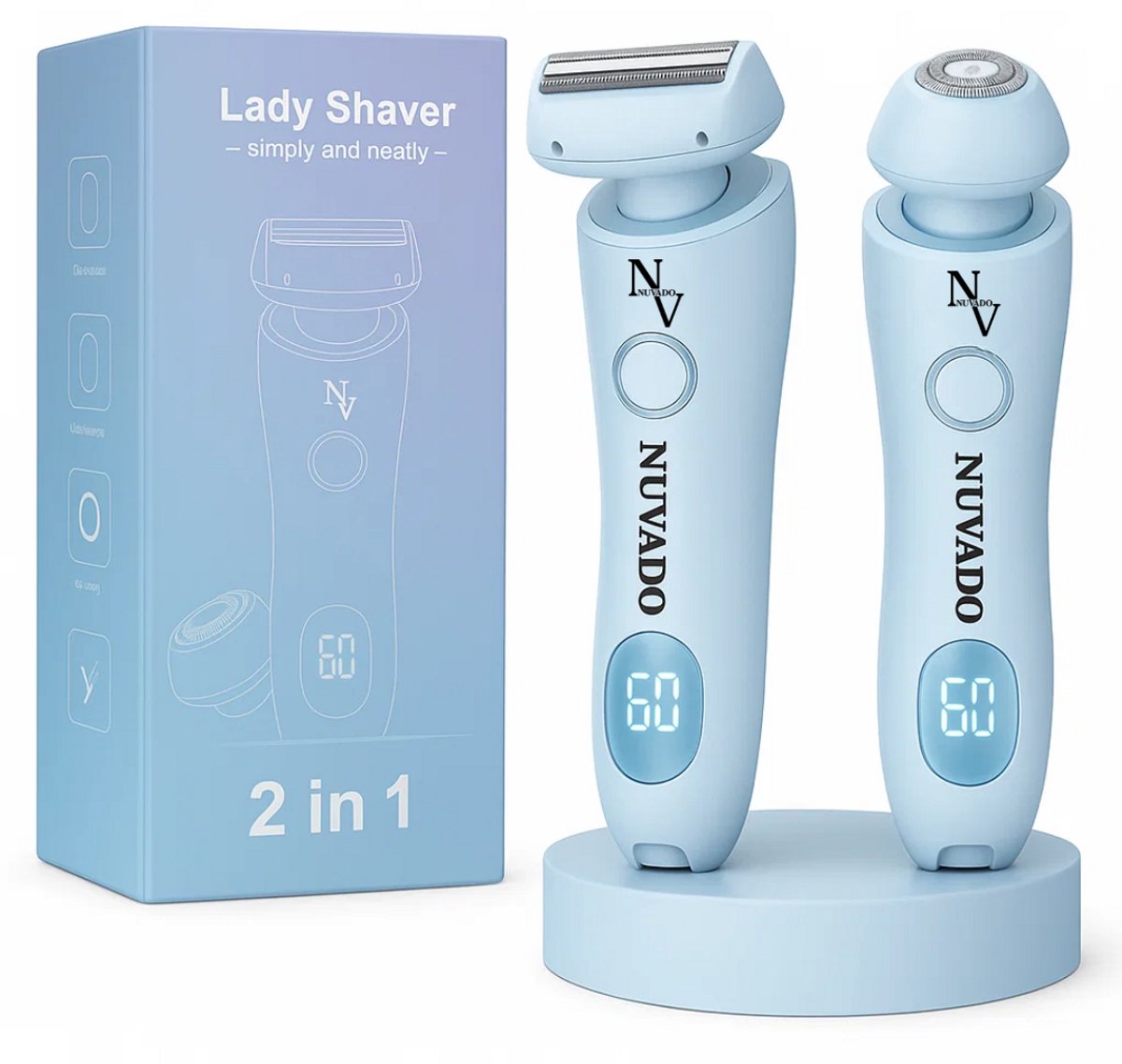 YST Solutions Oplaadbare Ladyshave 2 in 1 met Reiszakje - YST Solutions - €34,95