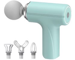 Mini Deep Tissue Massage Gun, Elektrische Spiermassager voor de Rug, Kleine Draagbare Reismassager, Massager voor Nekpijnverlichting, Groen
