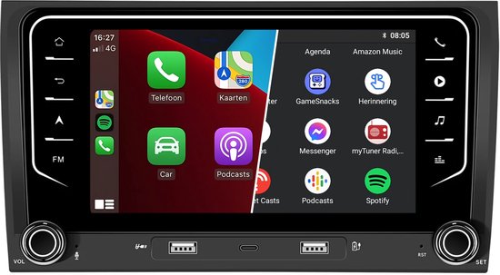 64G Autoradio Für Audi A4 B6 B7 S4 RS4 Seat GPS Navi DSP Carplay