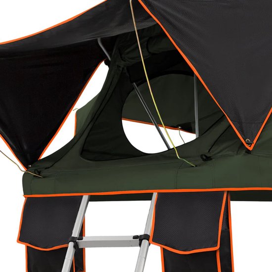 Daktent Lago - 2-personen - Incl. Matras - Zwart / Olijfgroen - 140x240 cm van Merkloos — afbeelding 5