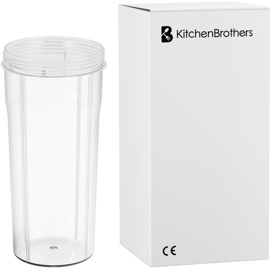 KitchenBrothers To-go Drinkfles - Beker voor Blender - 600ml - Voor KB4144 - Zonder deksel van KitchenBrothers — afbeelding 4