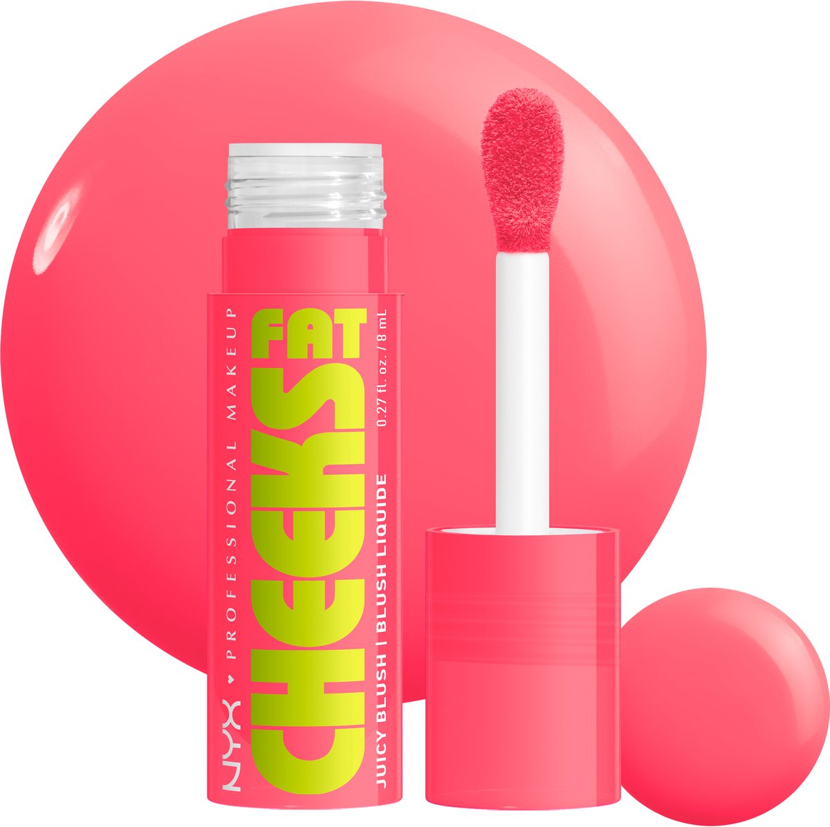 NYX Professional Make Up Fat Cheeks Guava Gush Blush - Vloeibare Formule - Blijft tot 12 uur lang zitten - 8ml