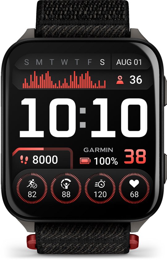 Garmin Venu X1 - GPS-smartwatch - 2-inch AMOLED-scherm - Zwart
