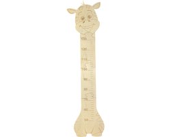 Groeimeter - Van 50cm tot 130cm - Gemaakt van hout - 135x35 cm - Kinderkamer - Kraamcadeau - Verjaardagscadeau - Babykamer - Babyshower - Kindermeetlat - Wanddecoratie