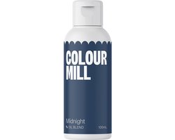 Colour Mill Oil Blend Voedingskleurstof op Oliebasis - Midnight - 100 ml