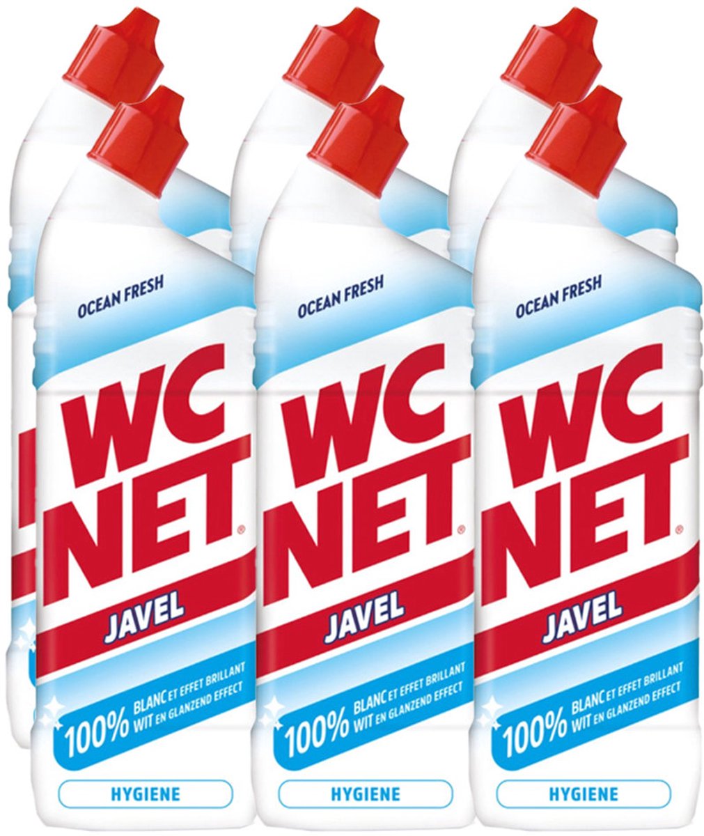 WC NET Toiletreiniger - JAVEL Gel - Instant White - 6 flessen - Voordeelverpakking