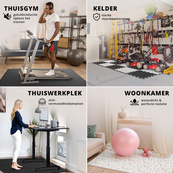 Tapis de protection de sol Bemaxx, carrelages en mousse souple, tapis en mousse emboîtables - 18 pièces, tapis puzzle en mousse EVA | Tapis de Protection de sol, Set de tapis de sport puzzle , Tapis de protection de sol de Sport - Blauw