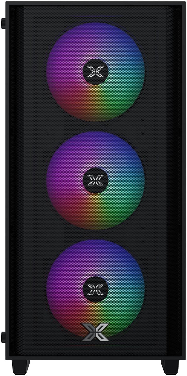 PC-behuizing - XIGMATEK - NYX Air II (zwart) - Minitower - Micro-ATX-formaat - Zonder voeding