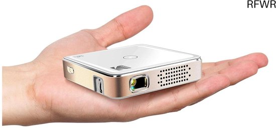 ASHATA Mini Portable Projector - 1080P Smartphone Projector With Built