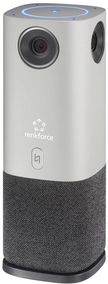 Renkforce RF-CC-800 360° videoconferentiesysteem Full HD 1920 x 1080 Pixel 360° vastleggen, 4x groothoekcamera, Voice t