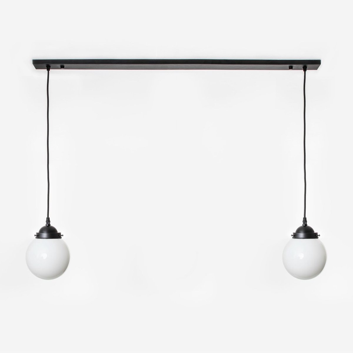 Coloured by Art 2 x Bol 15 lampen aan plafondbalk Moonlight - Art Deco Trade Wit