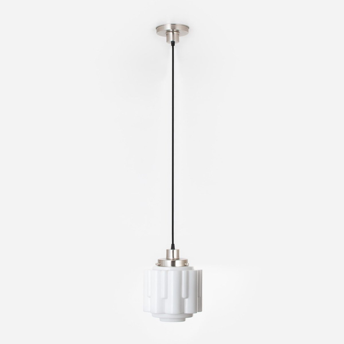 Coloured by Art Hanglamp aan snoer Circle 20's Matnikkel - Art Deco Trade