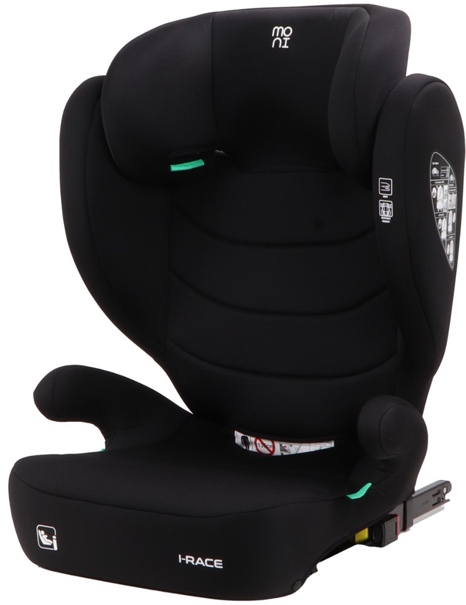 Moni i-Race Cosmo Black 100-150 cm Isofix i-Size Autostoel