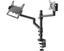 Goobay Pro bureaubeugel voor monitoren tot 32 inch en notebooks tot 17,3 inch | full motion