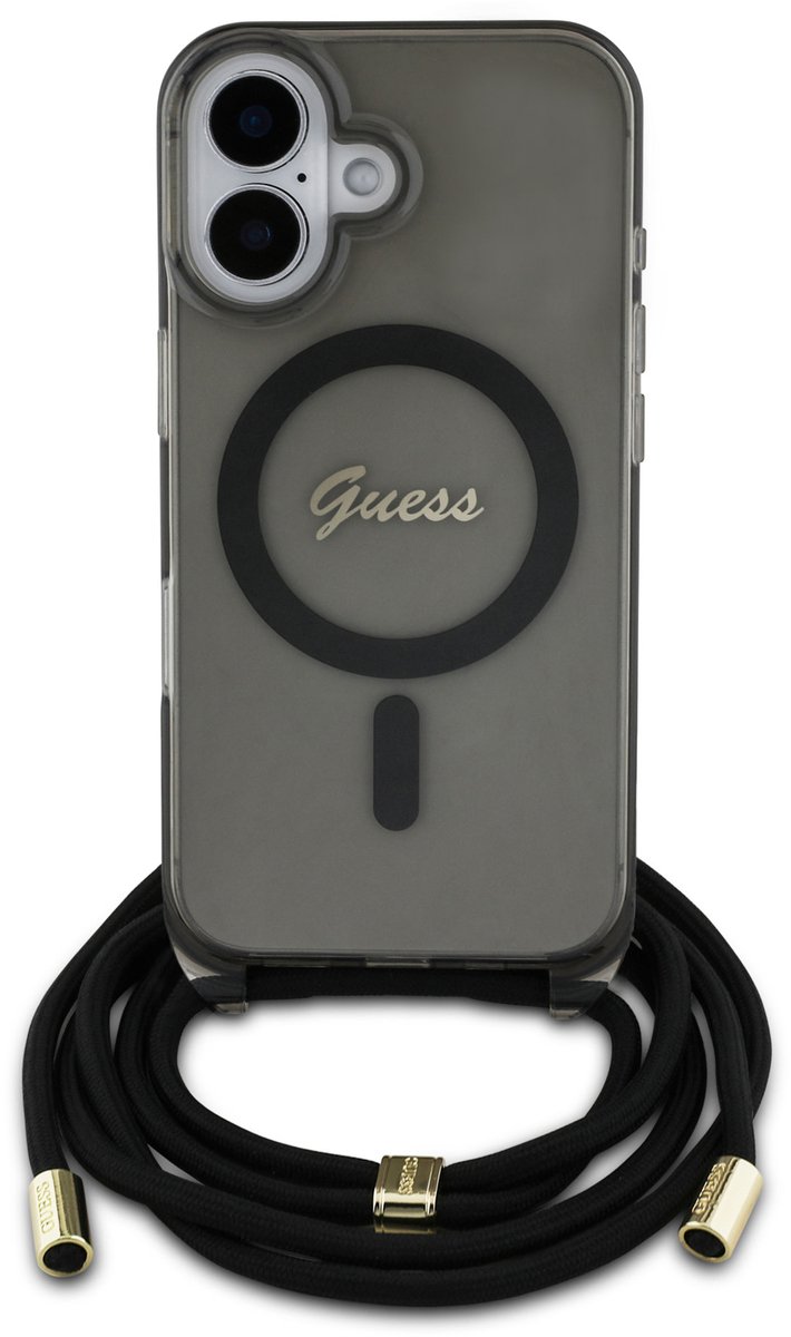 Guess - iPhone 16 - Magsafe Back Cover Hardcase - Crossbody Cord