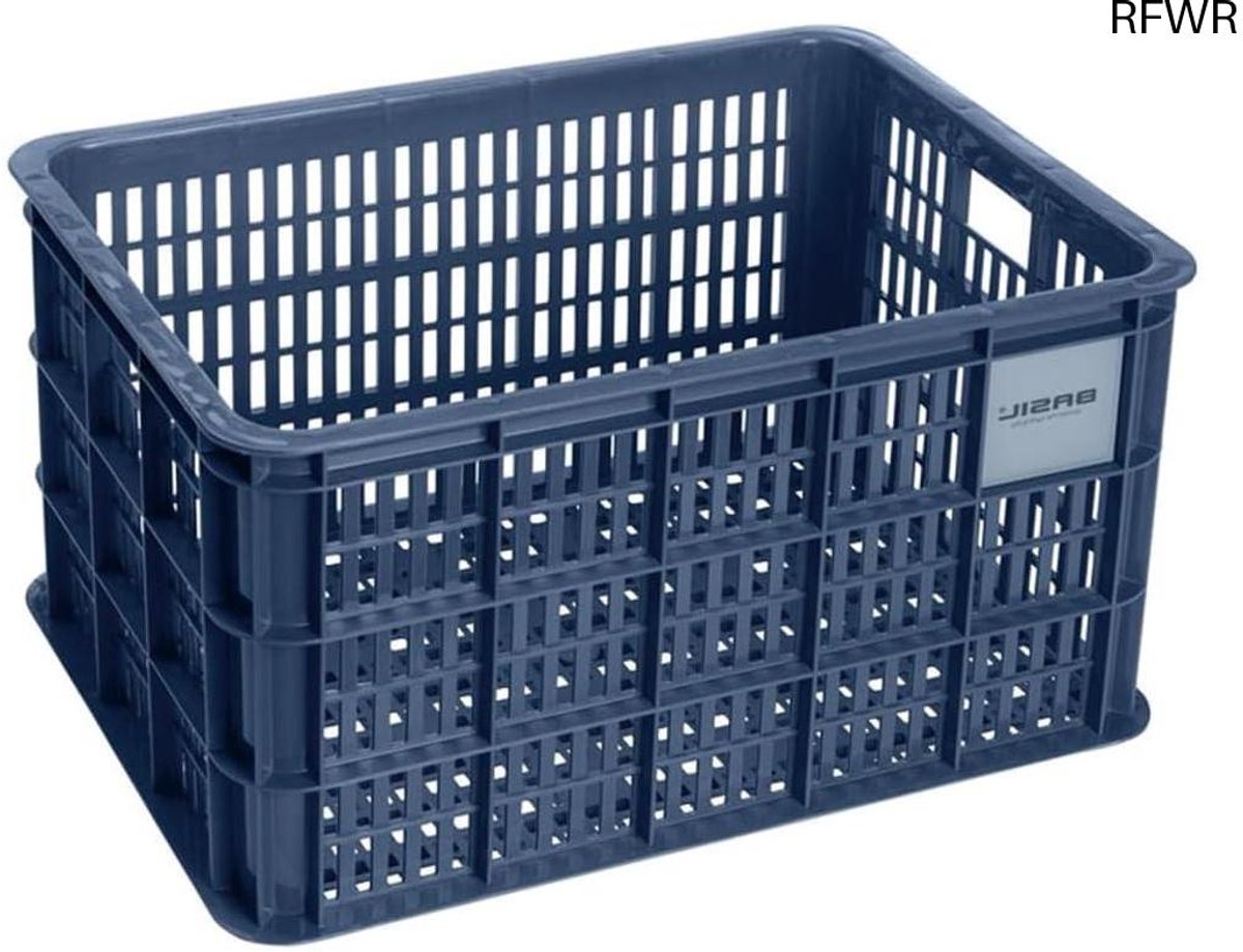 RFWR® Fietskist voor Volwassenen - Zwart - 49,8 x 39 x 26,5 cm