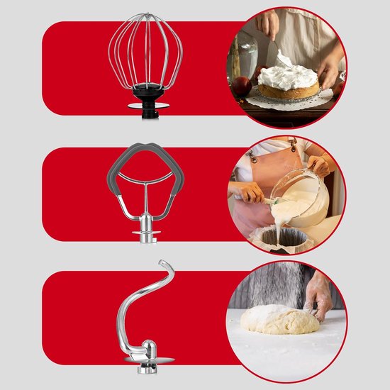 RFWR® Multifunctionele Keukenmachine 3 in 1 met Vleesmolen en Sapcentrifuge - 3000 W van Merkloos — afbeelding 4