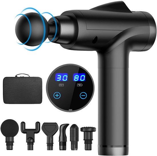 Professionele Diepe Spier Massage Apparaat - 6 Verwisselbare - Professionele - €53,66