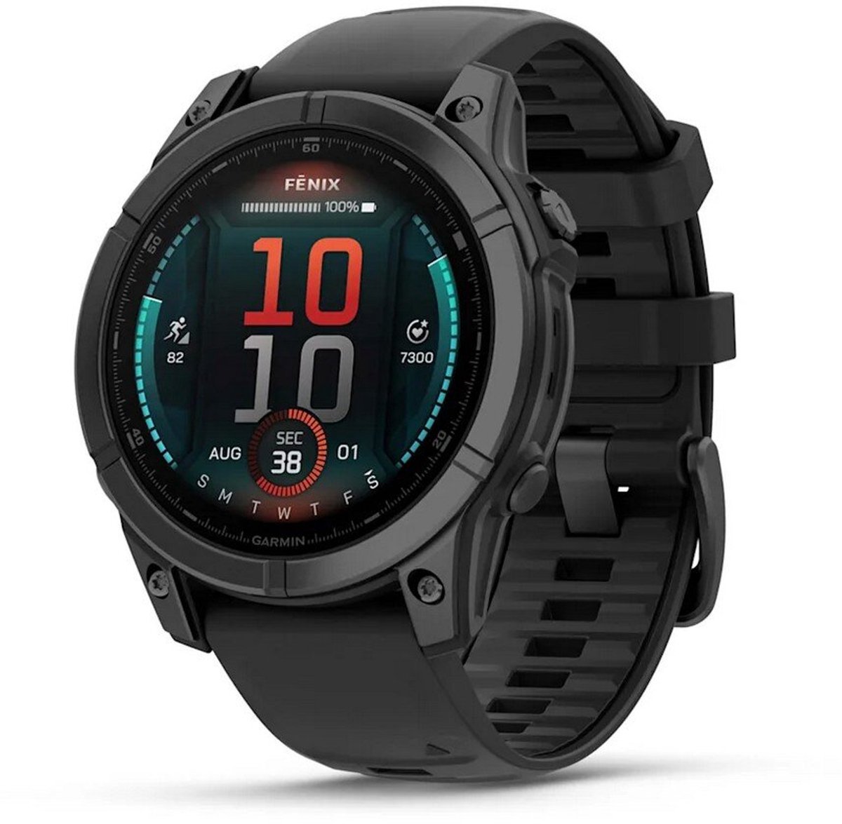 Garmin fēnix E - 47mm - AMOLED Multisport Smartwatch - Sportspecifieke workouts - 100+ sport-apps - 10ATM Waterdicht - tot 16 dagen batterij - Donkergrijs/zwart – foto 7