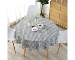 tafelzeil - tafelkleed - Rond tafelkleed 120 cm wasbaar tafelkleed decoratieve tafelkleed binnen vakantiehuis kerstfeest picknick eetkamer