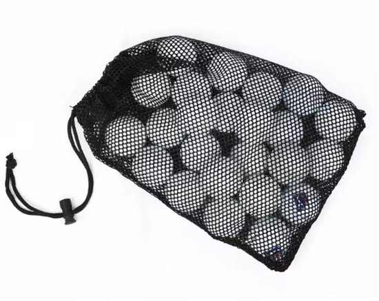 FSW-Products Golfballen Zak - Mesh Trekkoord - Voor 15 Ballen - 20x15 cm van Merkloos — afbeelding 3