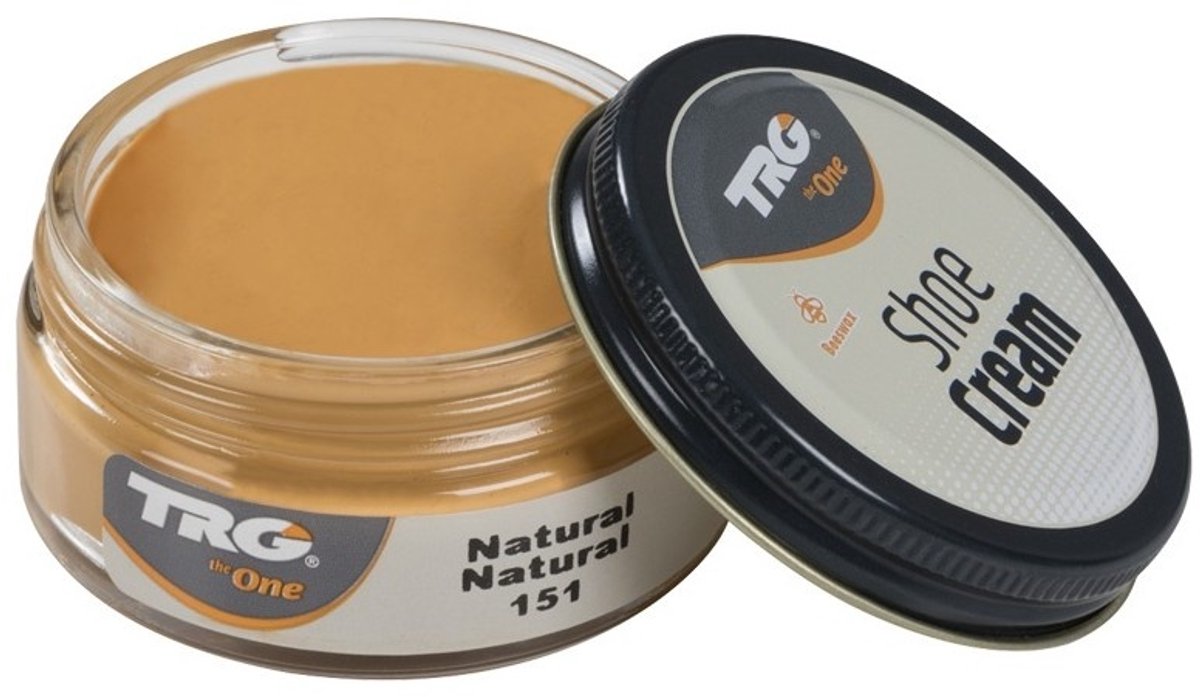 TRG -schoencrème met bijenwas - naturel leer - 50 ml