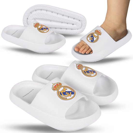 Tongs Witte Real Madrid, pantoufles en caoutchouc mousse pour enfants, semelle épaisse, légères